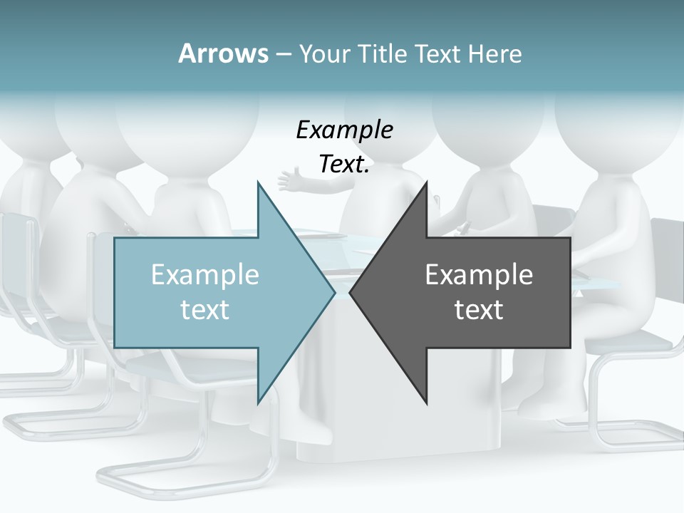 Sitting Character Discussion PowerPoint Template