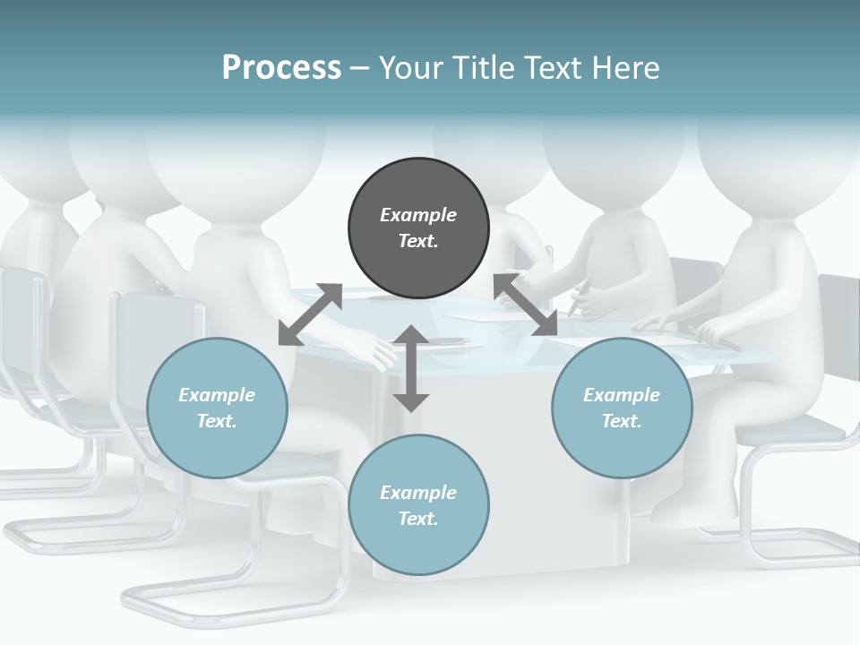 Sitting Character Discussion PowerPoint Template