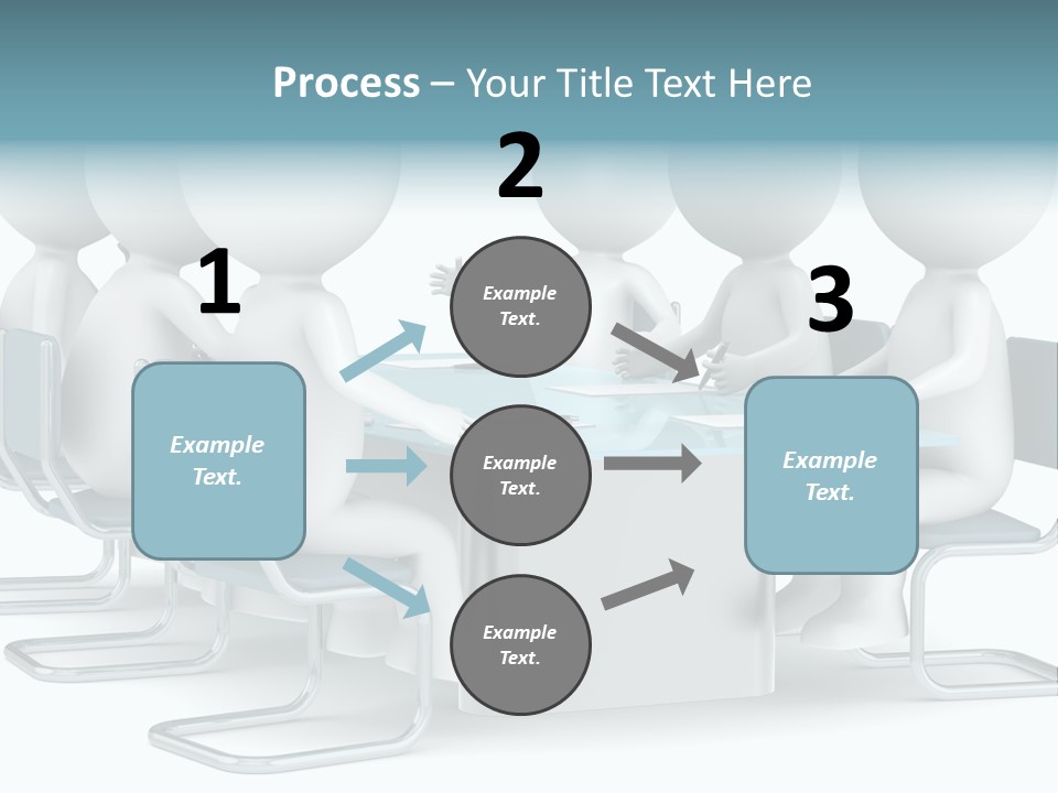 Sitting Character Discussion PowerPoint Template