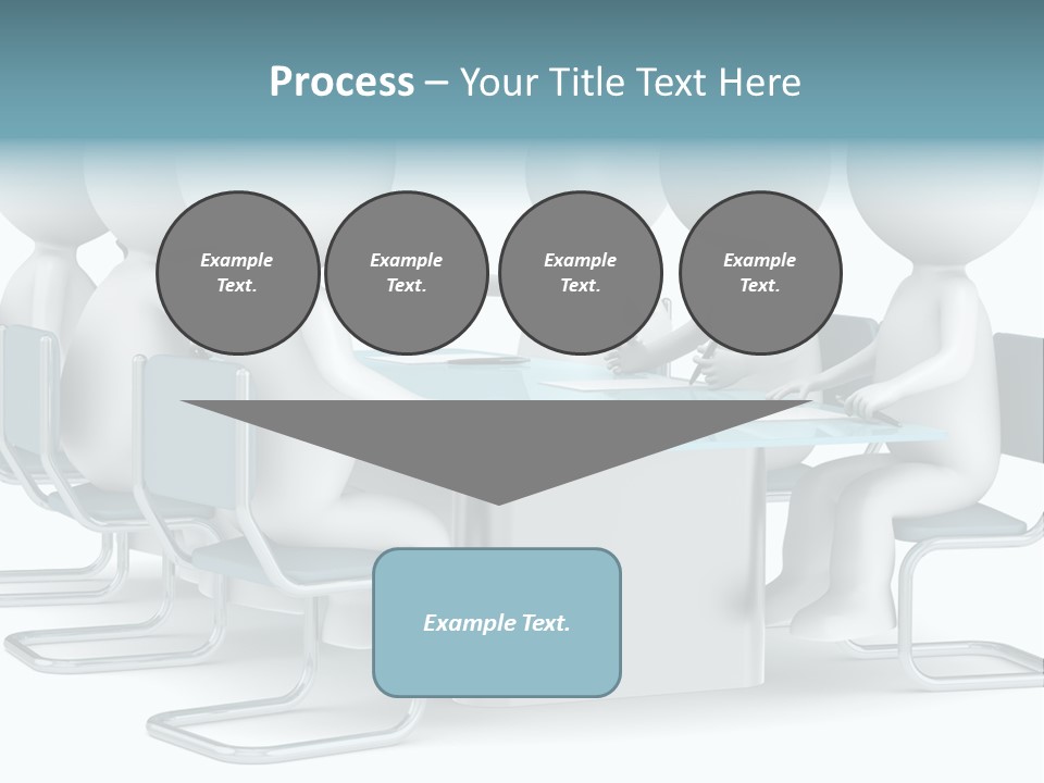 Sitting Character Discussion PowerPoint Template