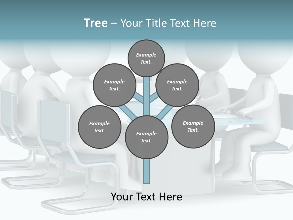 Sitting Character Discussion PowerPoint Template