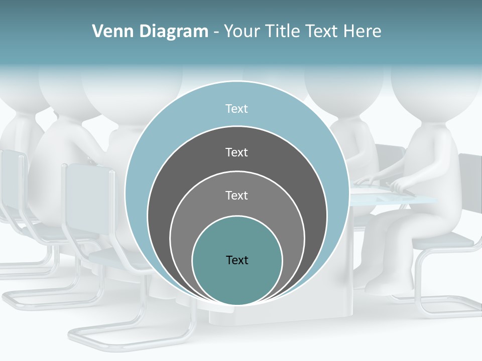 Sitting Character Discussion PowerPoint Template