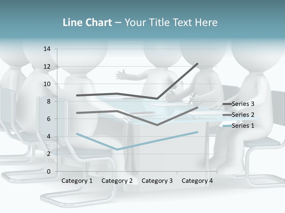 Sitting Character Discussion PowerPoint Template