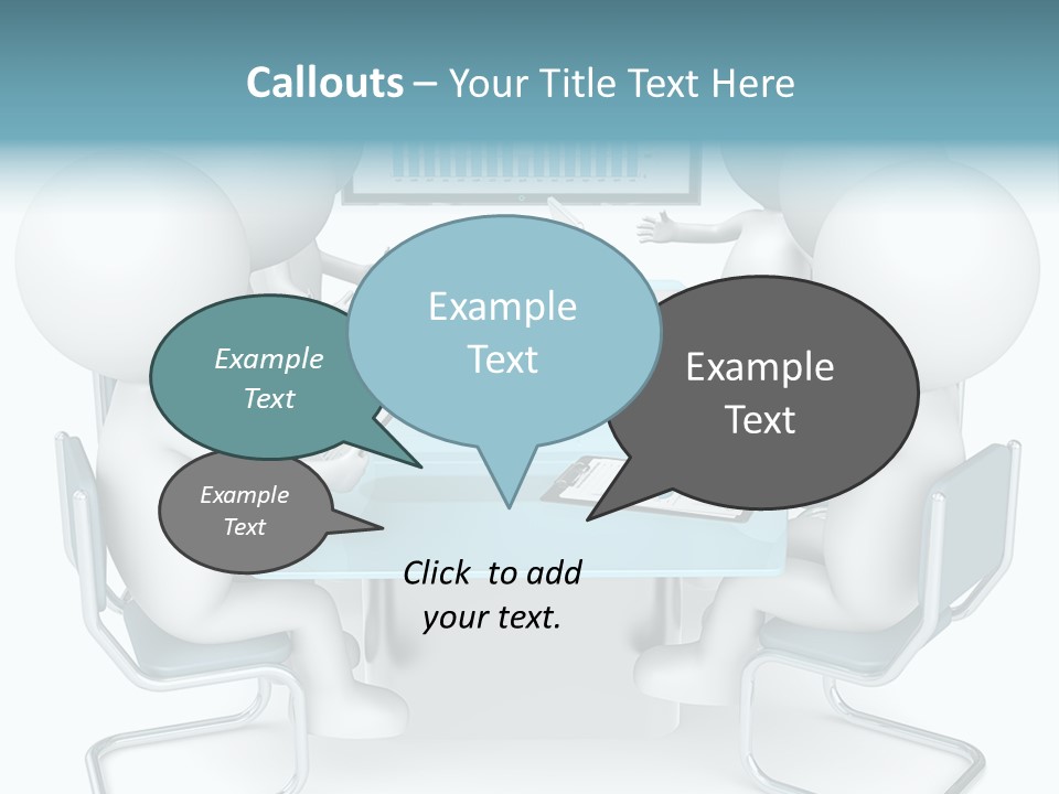 Led Writing Discussion PowerPoint Template