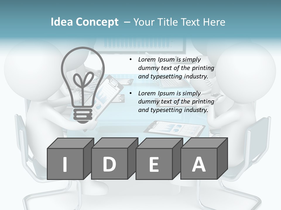 Led Writing Discussion PowerPoint Template