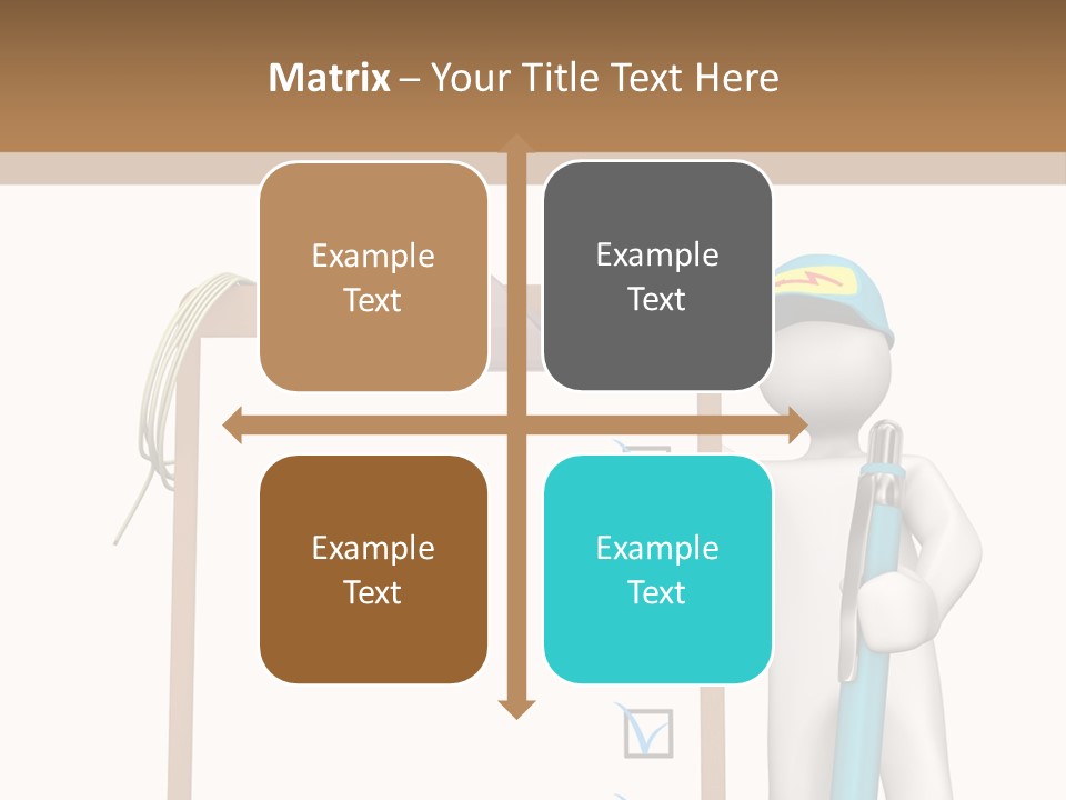 Research Character Man PowerPoint Template