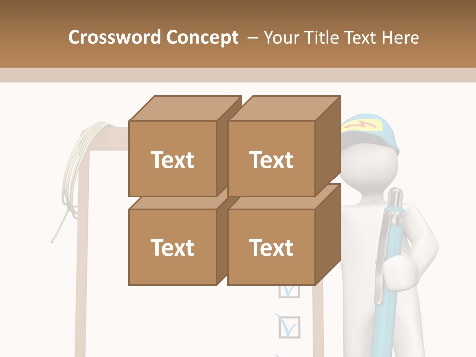 Research Character Man PowerPoint Template