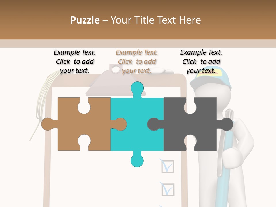Research Character Man PowerPoint Template