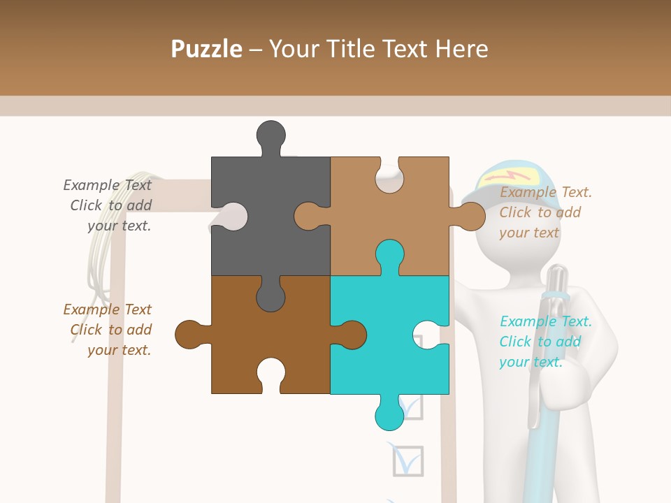 Research Character Man PowerPoint Template