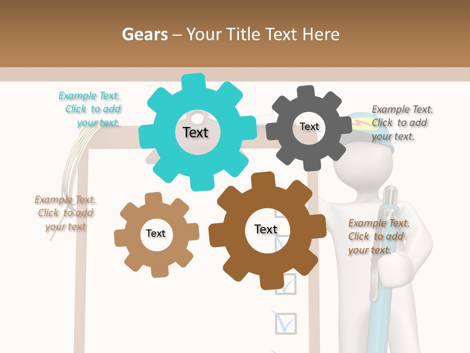 Research Character Man PowerPoint Template