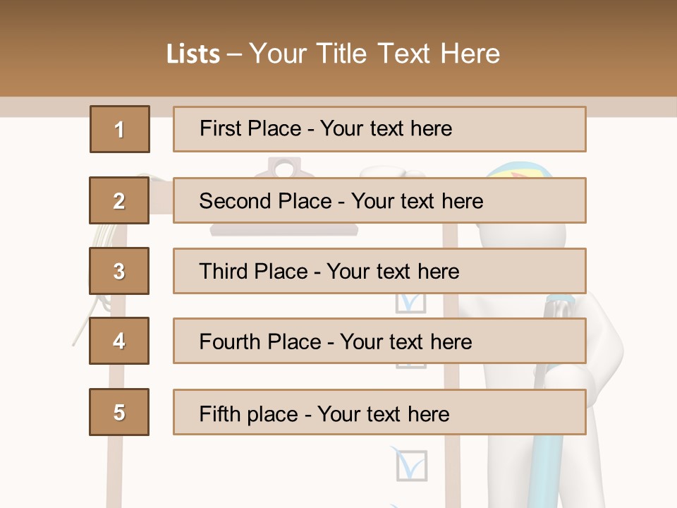 Research Character Man PowerPoint Template