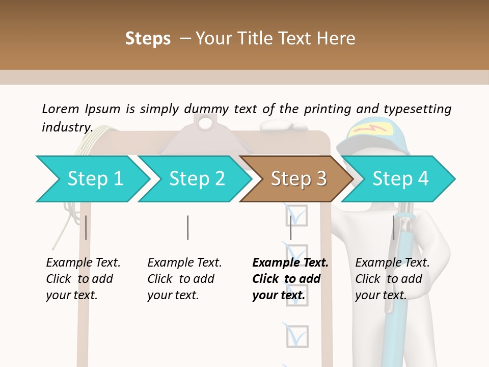 Research Character Man PowerPoint Template
