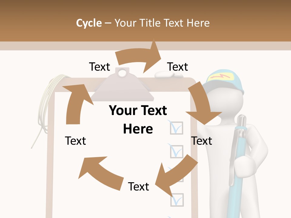 Research Character Man PowerPoint Template