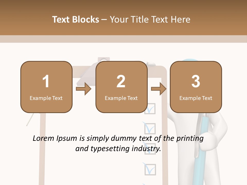 Research Character Man PowerPoint Template
