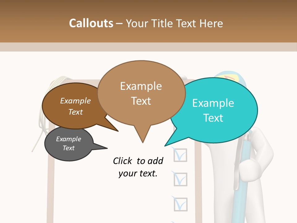 Research Character Man PowerPoint Template