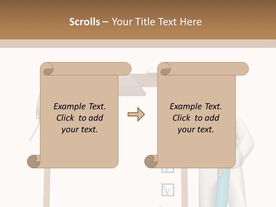 Research Character Man PowerPoint Template