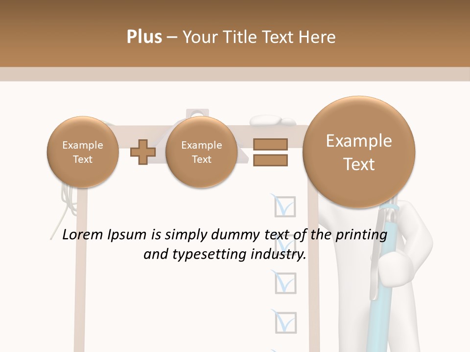 Research Character Man PowerPoint Template