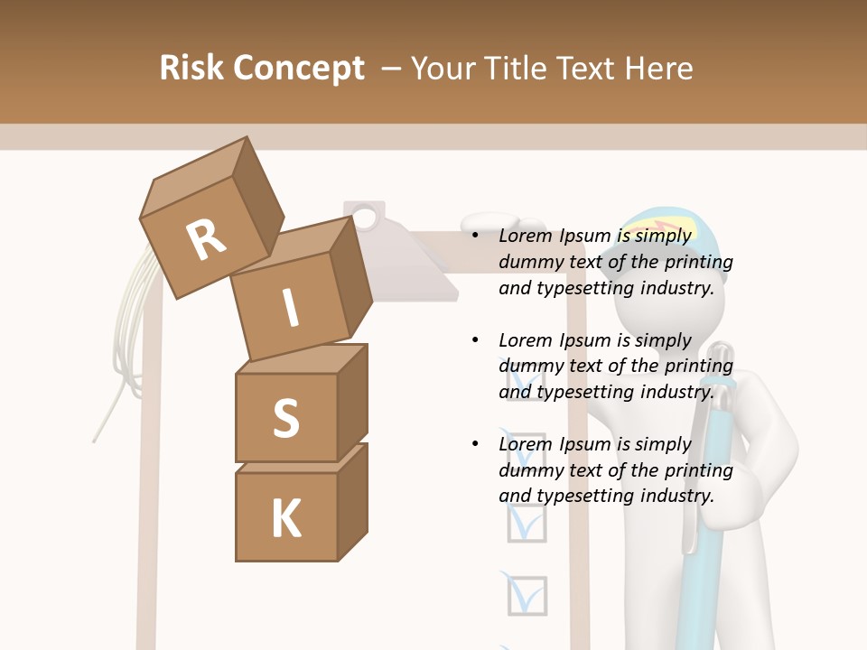 Research Character Man PowerPoint Template
