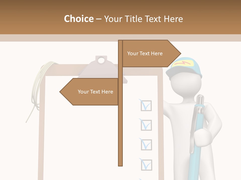 Research Character Man PowerPoint Template