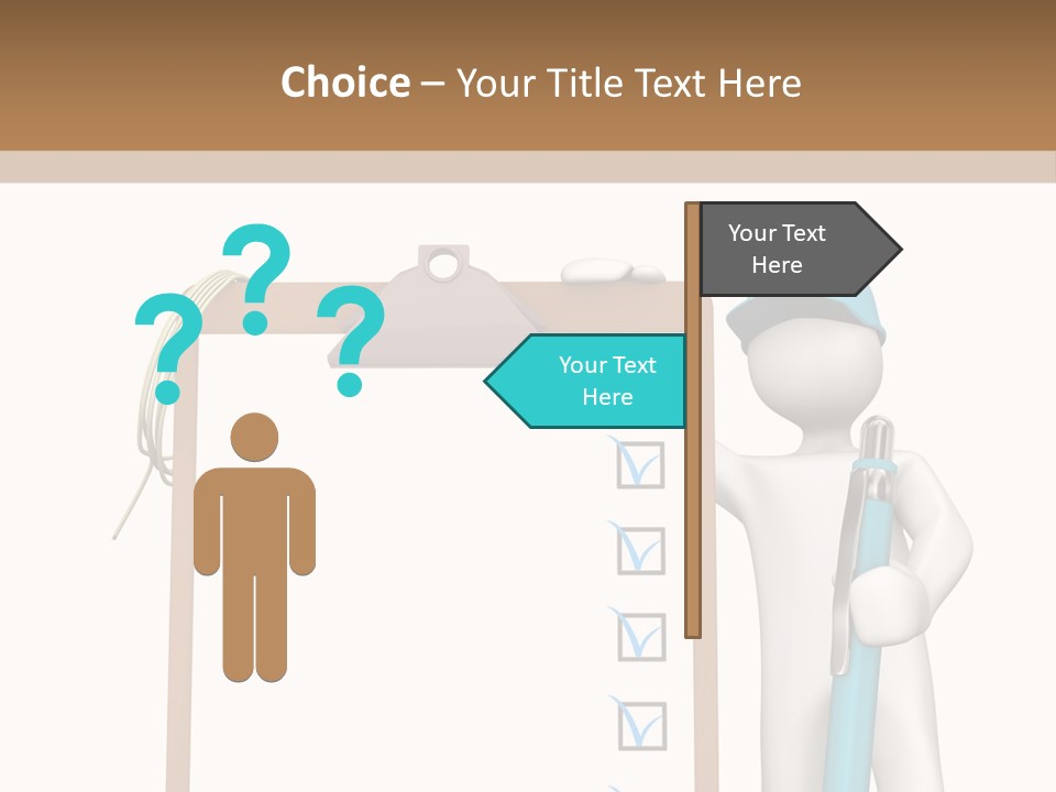 Research Character Man PowerPoint Template