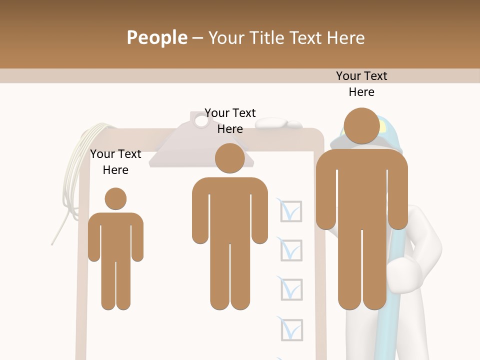 Research Character Man PowerPoint Template