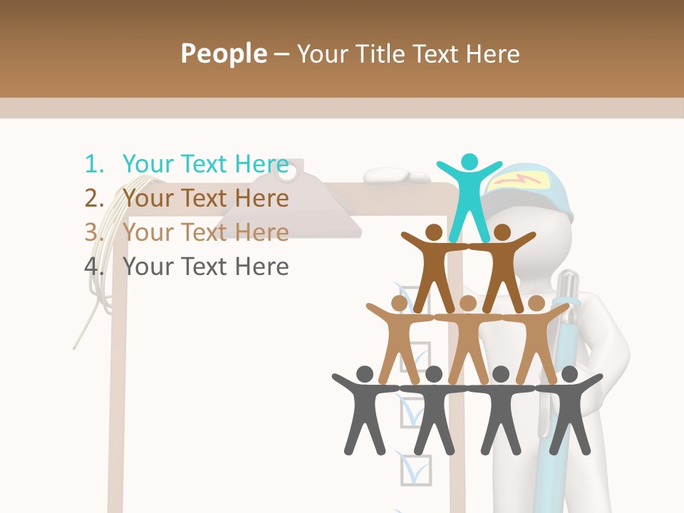 Research Character Man PowerPoint Template