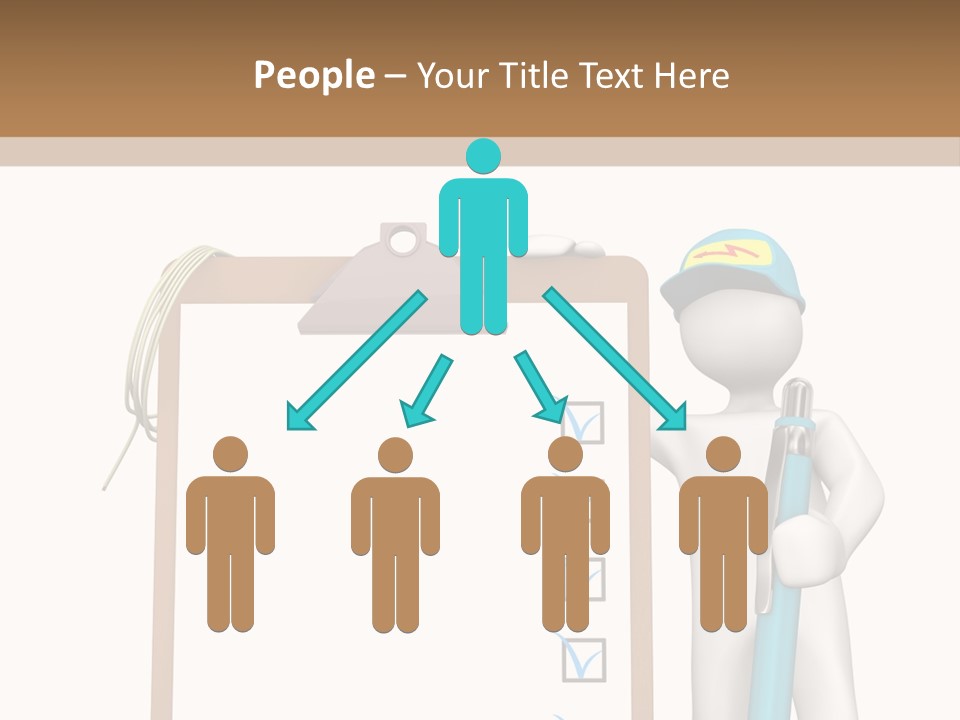 Research Character Man PowerPoint Template