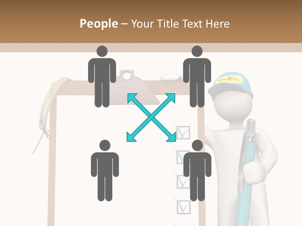 Research Character Man PowerPoint Template