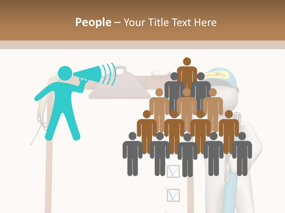 Research Character Man PowerPoint Template