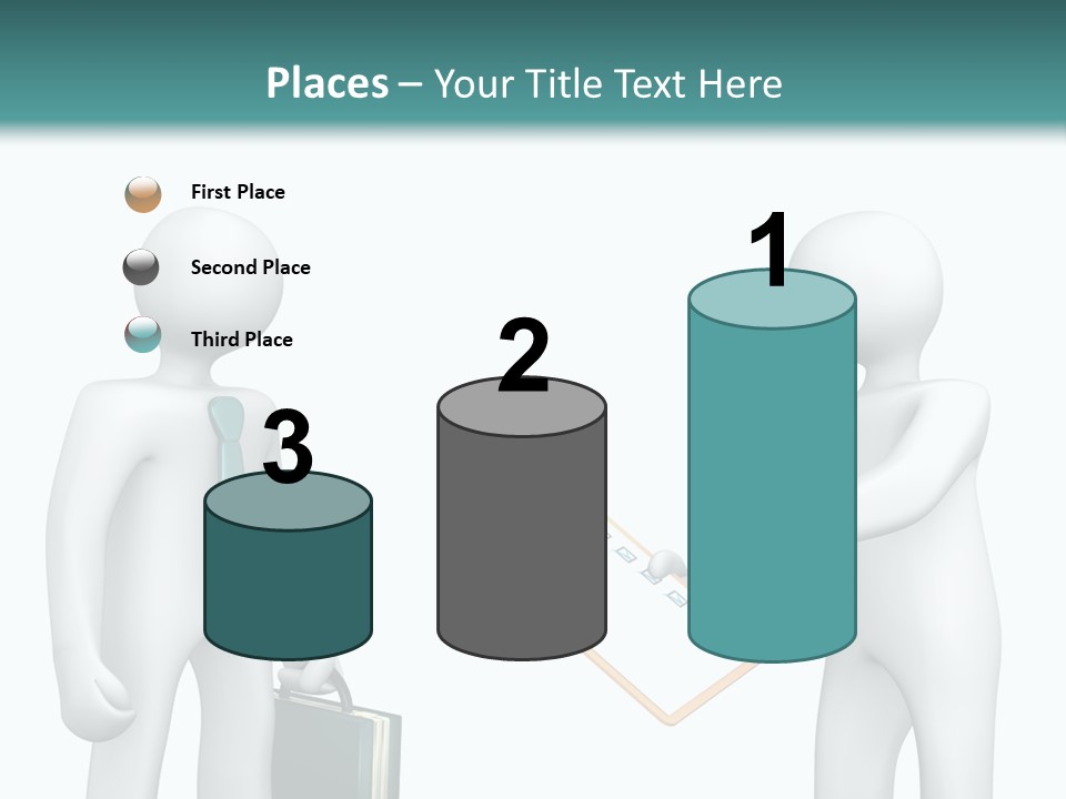 Pen Write Character PowerPoint Template