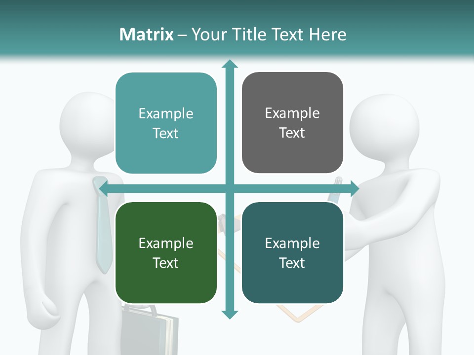 Pen Write Character PowerPoint Template