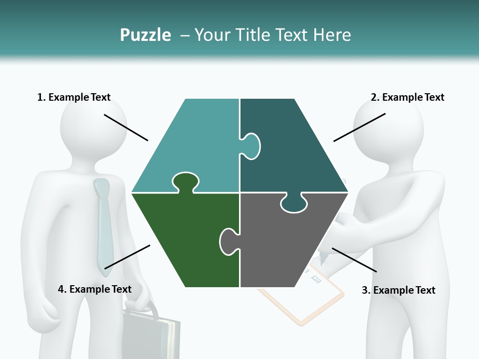 Pen Write Character PowerPoint Template