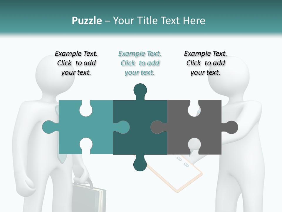 Pen Write Character PowerPoint Template