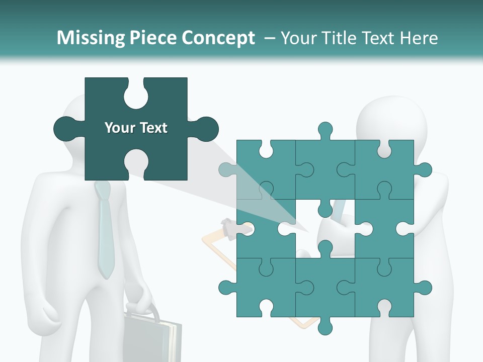 Pen Write Character PowerPoint Template