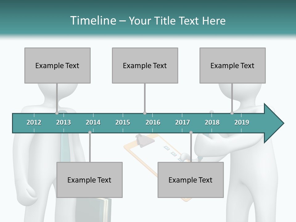 Pen Write Character PowerPoint Template