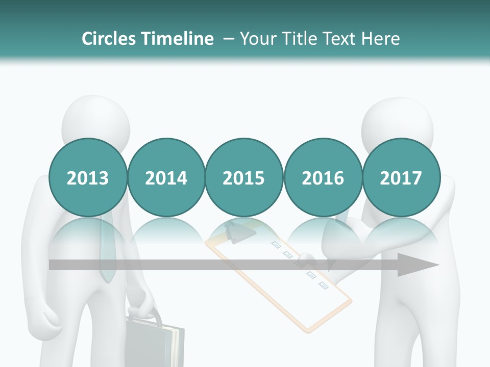 Pen Write Character PowerPoint Template