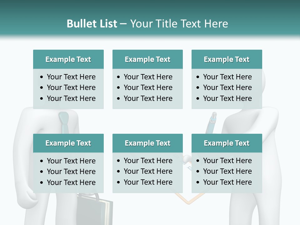 Pen Write Character PowerPoint Template