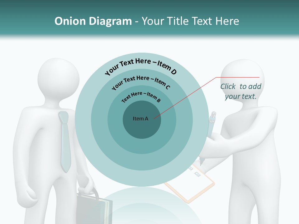 Pen Write Character PowerPoint Template
