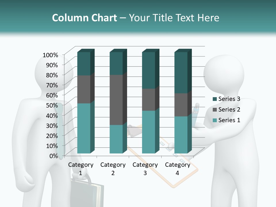 Pen Write Character PowerPoint Template