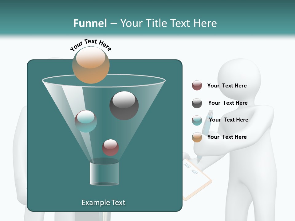 Pen Write Character PowerPoint Template