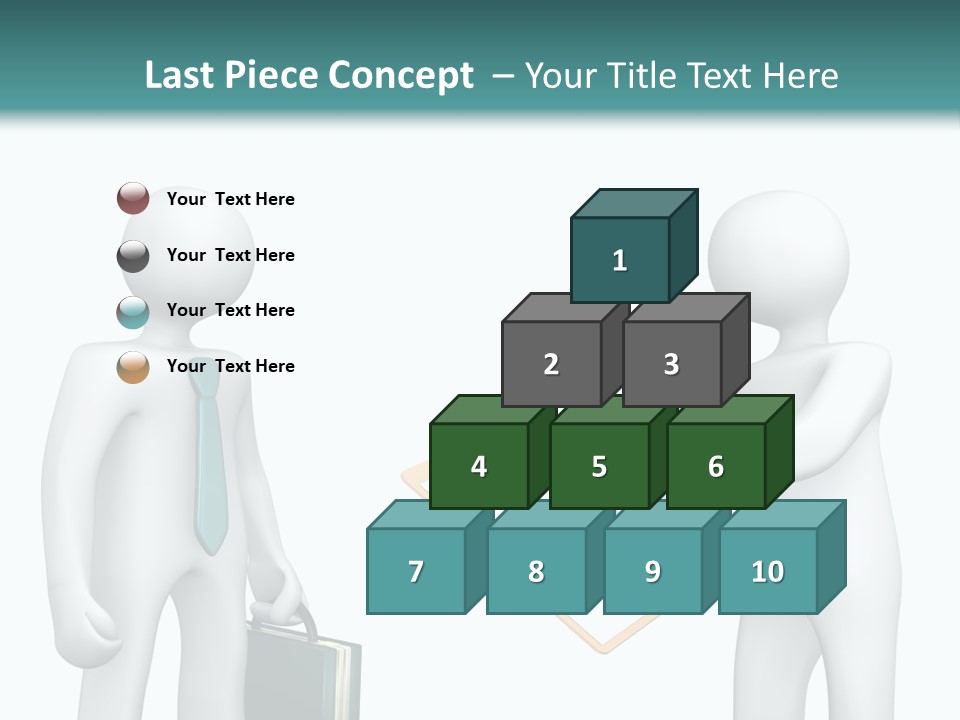 Pen Write Character PowerPoint Template