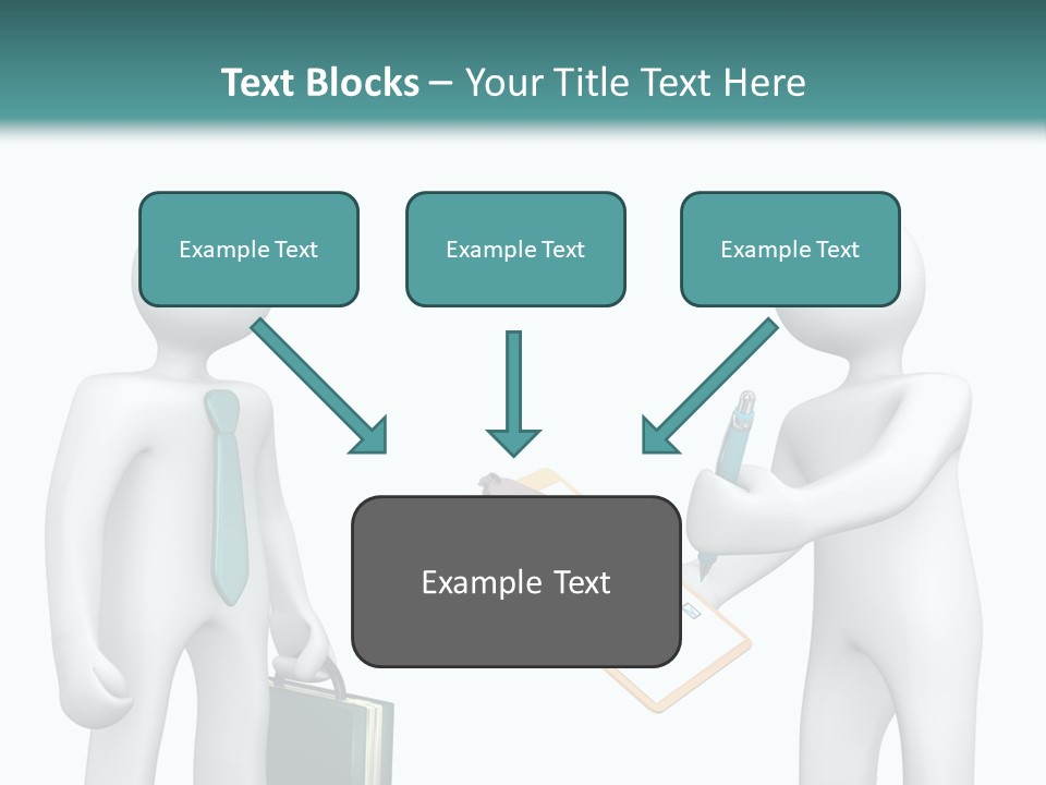 Pen Write Character PowerPoint Template