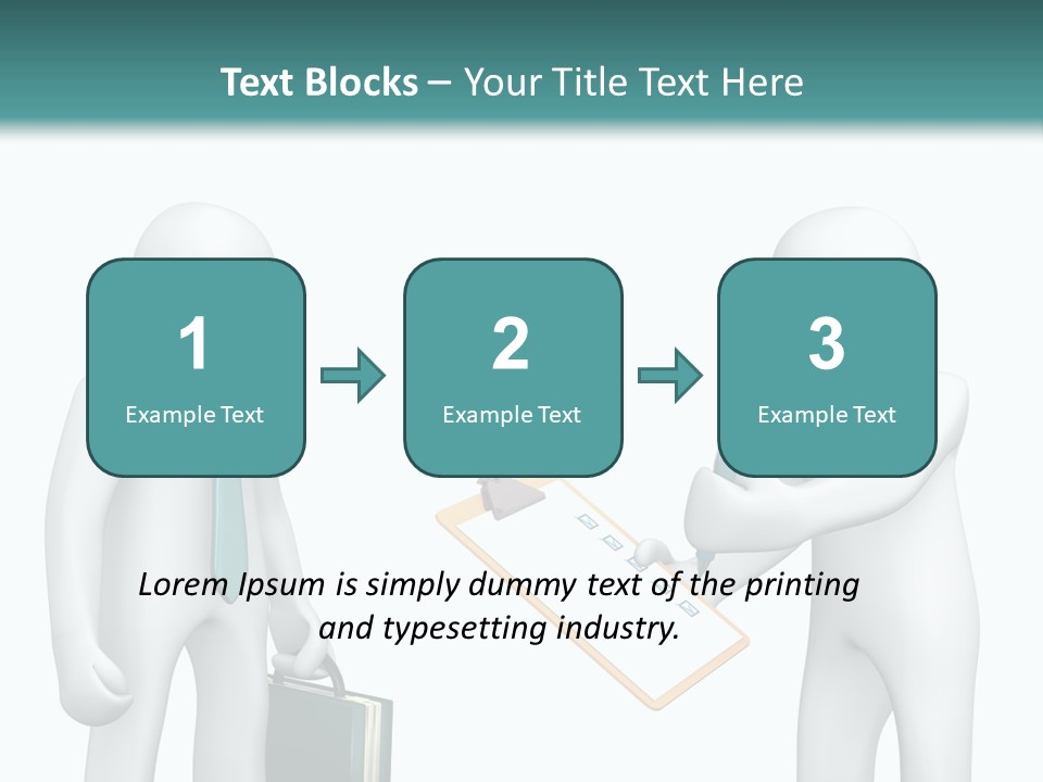 Pen Write Character PowerPoint Template