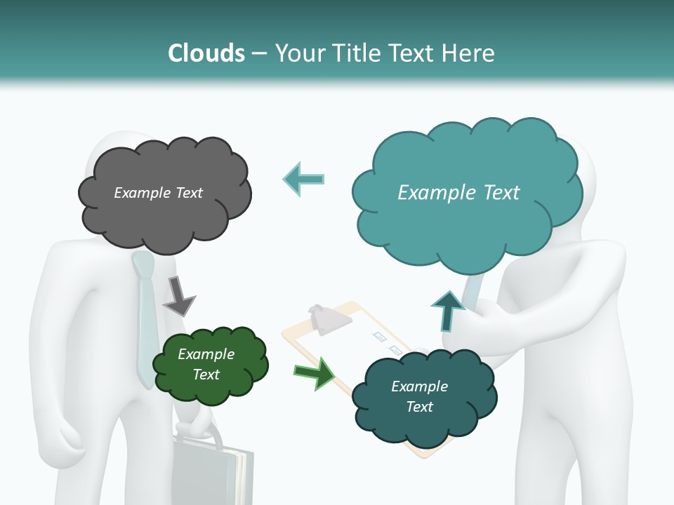 Pen Write Character PowerPoint Template