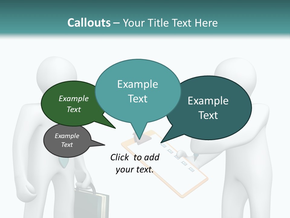 Pen Write Character PowerPoint Template