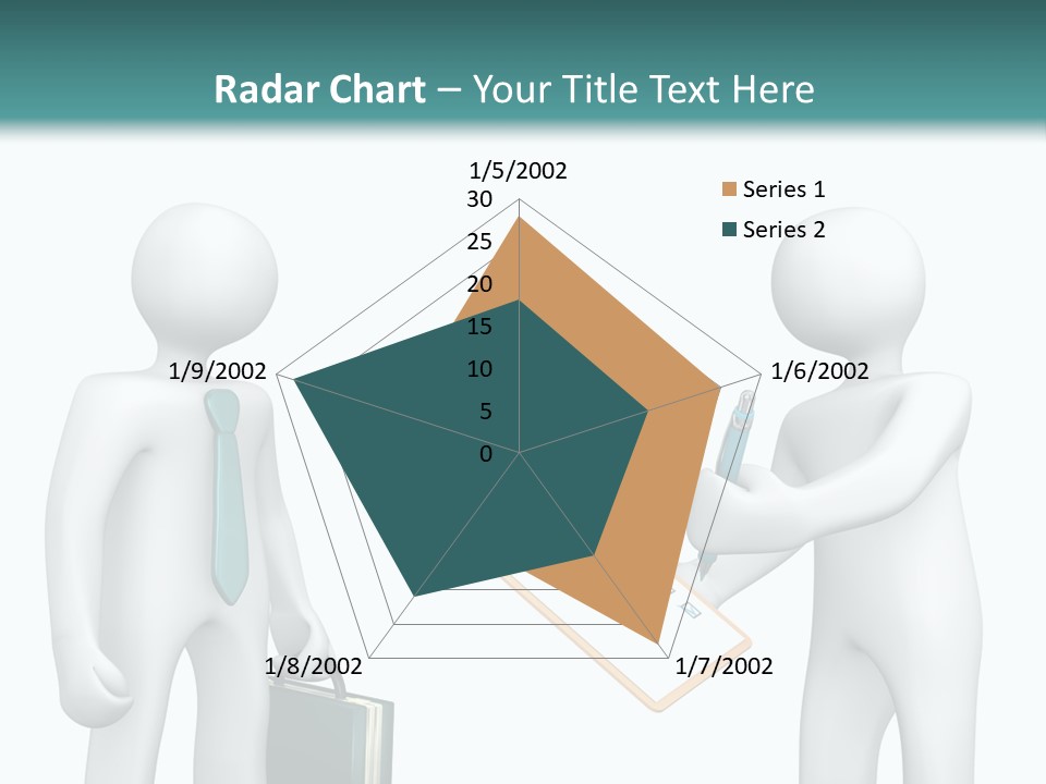 Pen Write Character PowerPoint Template