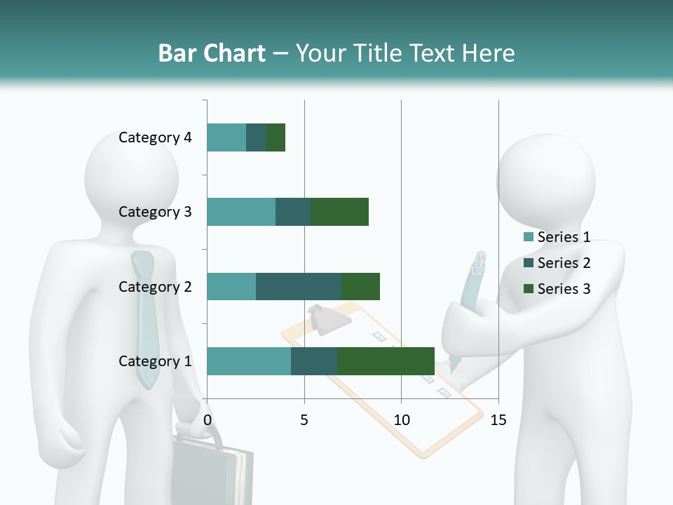 Pen Write Character PowerPoint Template