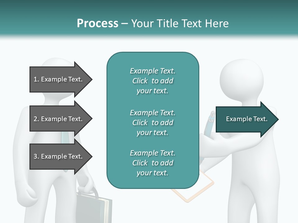 Pen Write Character PowerPoint Template