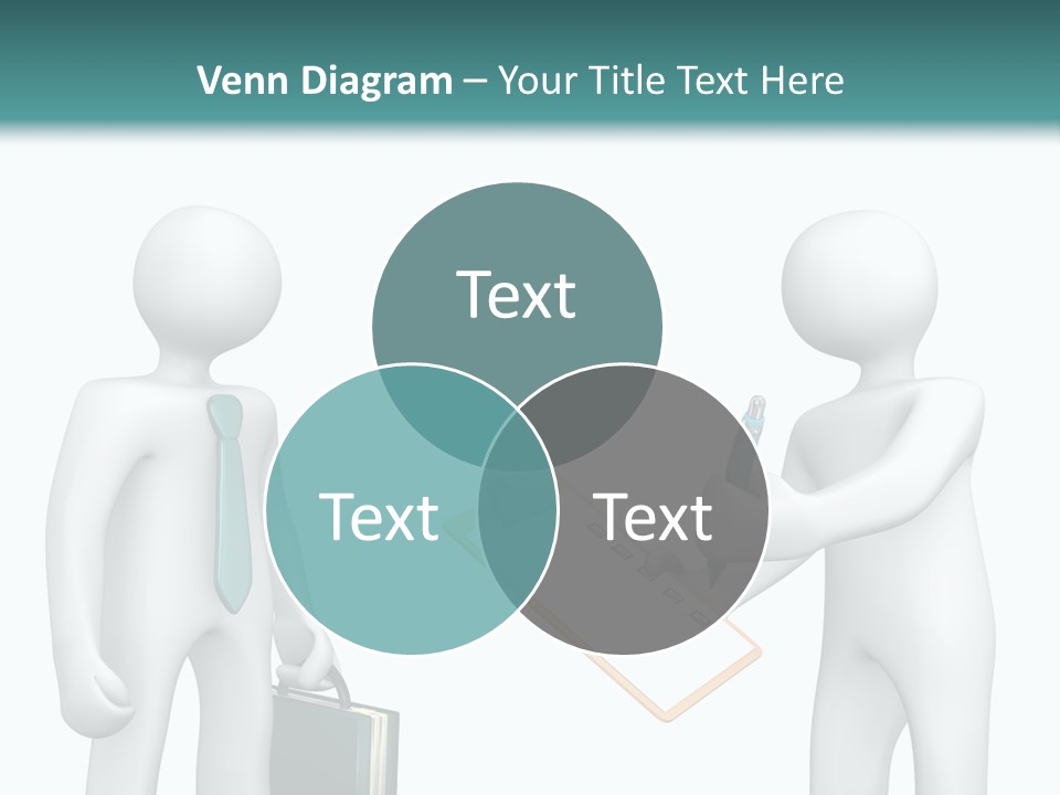 Pen Write Character PowerPoint Template