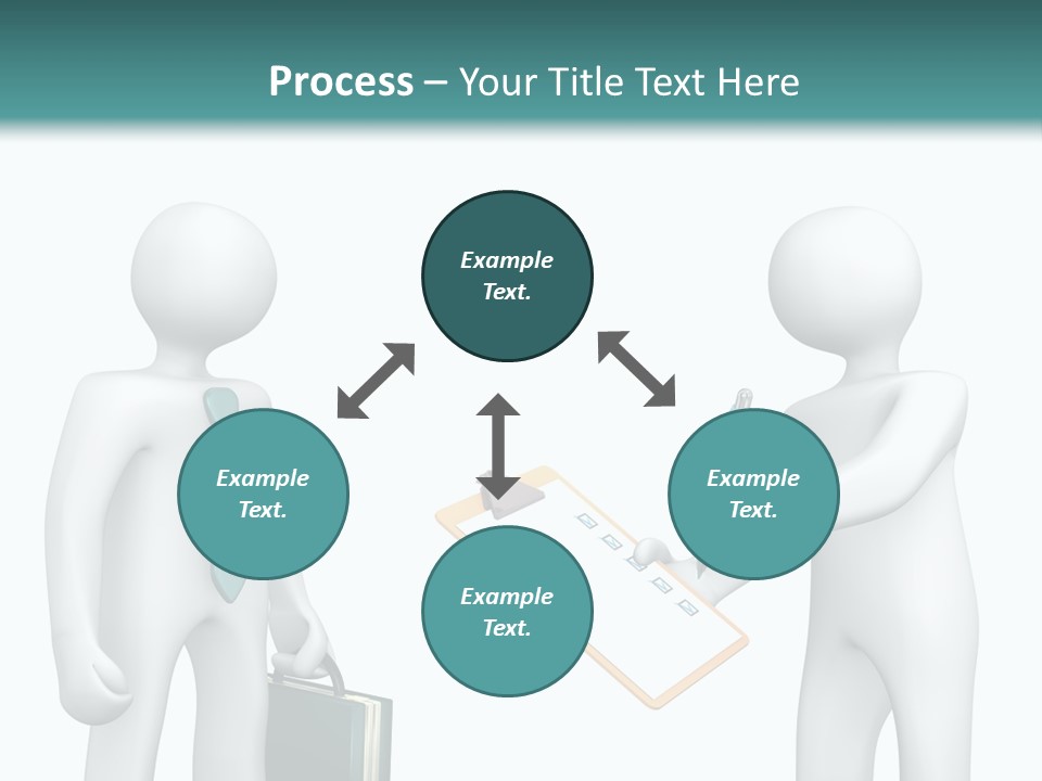 Pen Write Character PowerPoint Template